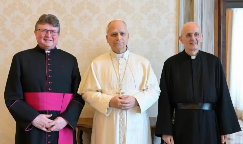 Mons. Karel Orlita na soukromé audienci u papeže Lva XIV.